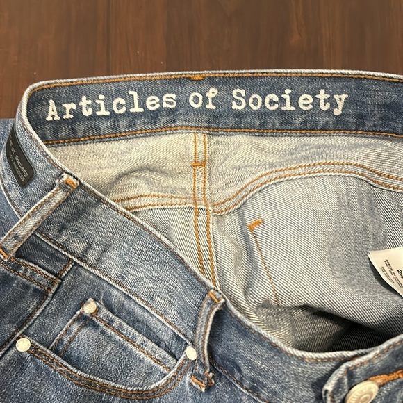 Articles of Society Distressed Boyfriend Jeans Women Size 24 - Picture 13 of 13